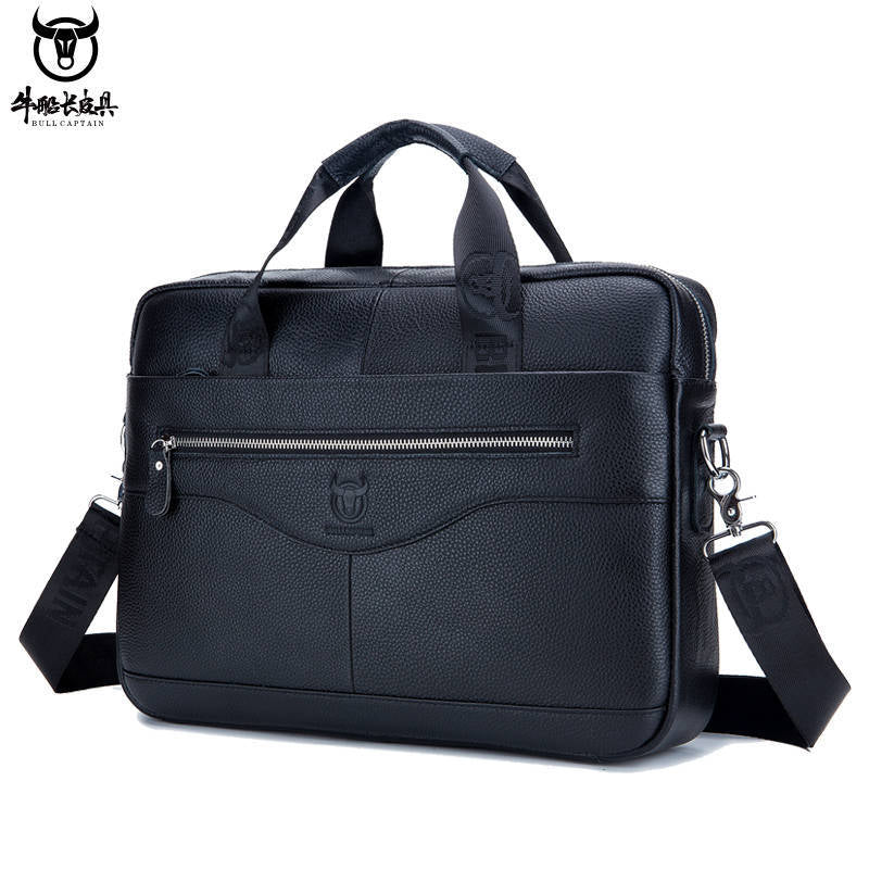 Genuine Leather Laptop Briefcase for Men